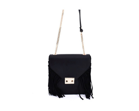 Dámská kožená kabelka crossbody Arteddy - černá