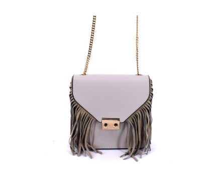 Dámská kožená kabelka crossbody Arteddy - šedá