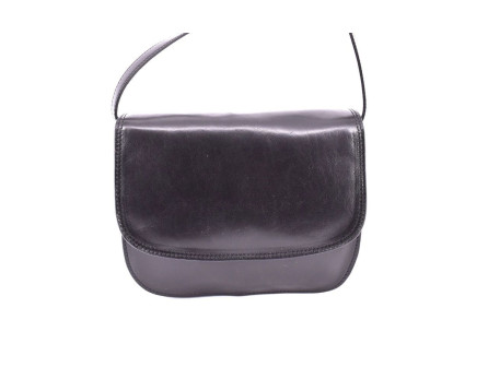 Dámská velká kožená kabelka lovecká Arteddy - černá