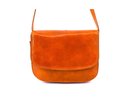 Dámská velká kožená kabelka lovecká Arteddy - camel