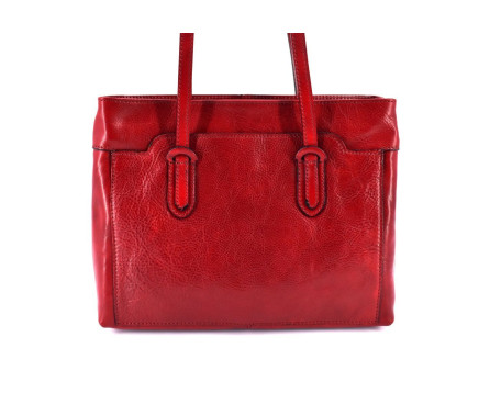 Dámská kožená kabelka Arteddy - červená