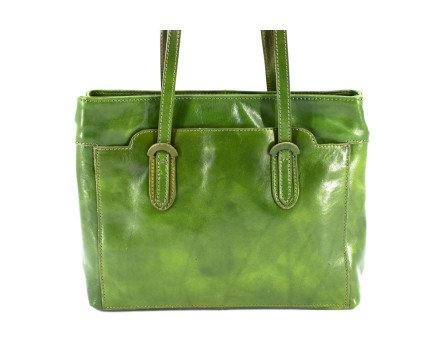 Dámská kožená kabelka Arteddy - zelená