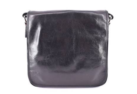 Kožená taška přes rameno crossbody s klopnou