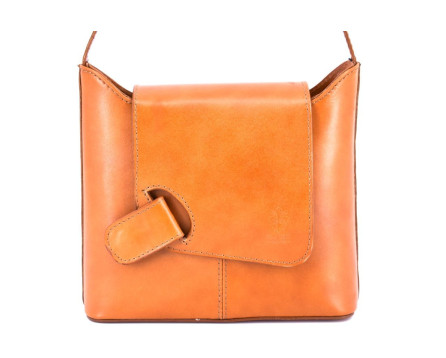 Dámská kožená kabelka crossbody Arteddy - camel