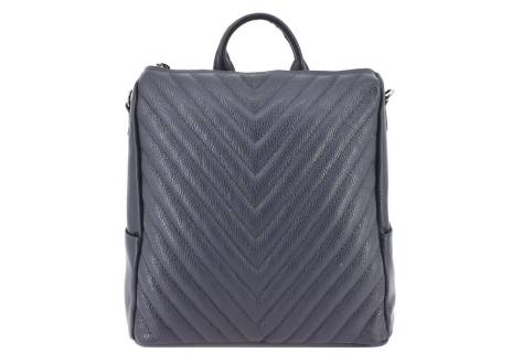 Dámský kožený prošívaný batoh a kabelka v jednom /Arteddy