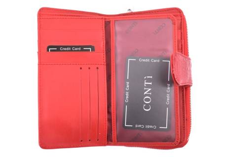 Dámská velká kožená lakovaná peněženka CONTI