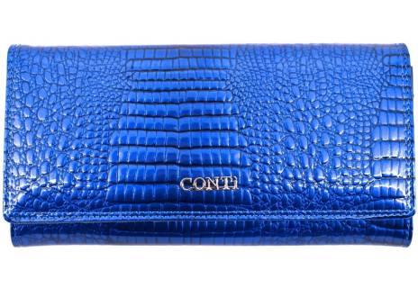 Dámská velká kožená lakovaná peněženka CONTI