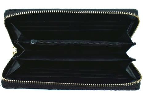 Peněženka  pouzdrového typu kroko - černá