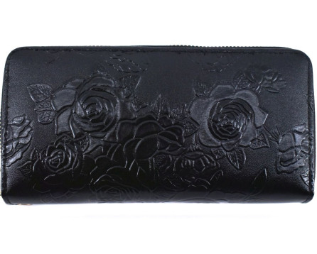 Dámská / dívčí velká peněženka  pouzdrového typu  s květovaným vzorem
