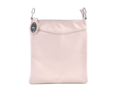 Dámská kožená kabelka crossbody Arteddy - růžová pudrová