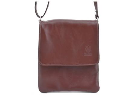 Dámská kožená crossbody kabelka s klopnou Arteddy