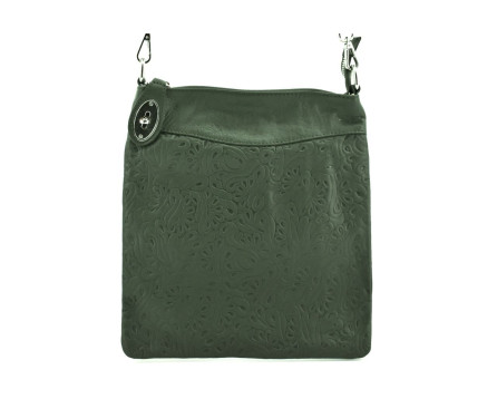 Dámská kožená kabelka crossbody Arteddy - zelená