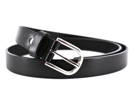 Dámský kožený opasek Arteddy - černá / 120