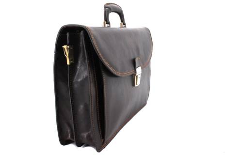 Kožená aktovka Arteddy - 2 komorová