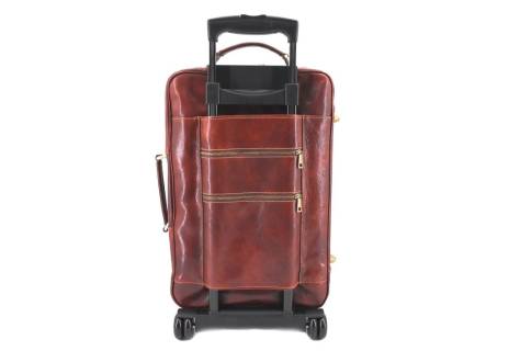 Cestovní palubní kožený kufr Arteddy 40l