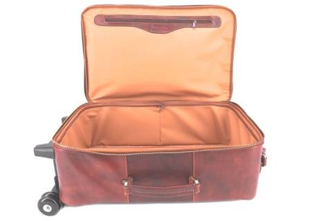 Cestovní palubní kožený kufr Arteddy 40l