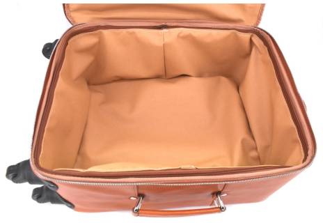 Cestovní palubní kožený kufr Arteddy 45l