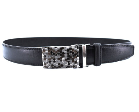 Pánský opasek s plnou přezkou Arteddy - černá