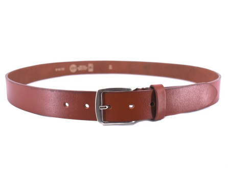 Kožený opasek Arteddy - hnědá/125