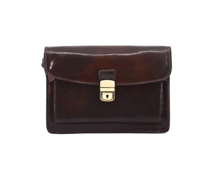 Pánská  kožená etue Arteddy - tmavě hnědá