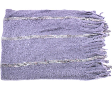 Moderní  zimní šála s třásněmi