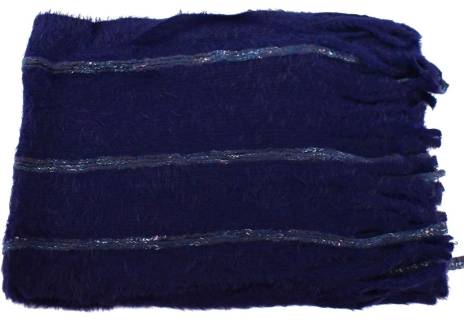 Moderní  zimní šála s třásněmi