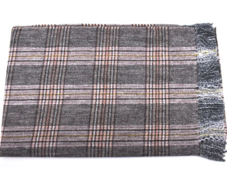 Károvaná šála s třásněmi dámská/pánská