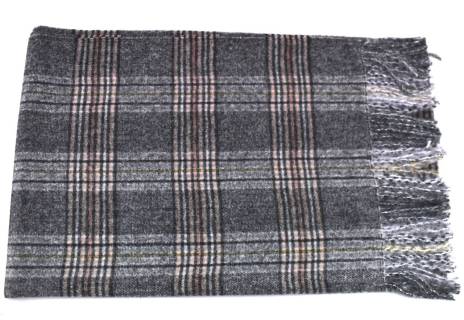 Károvaná šála s třásněmi dámská/pánská