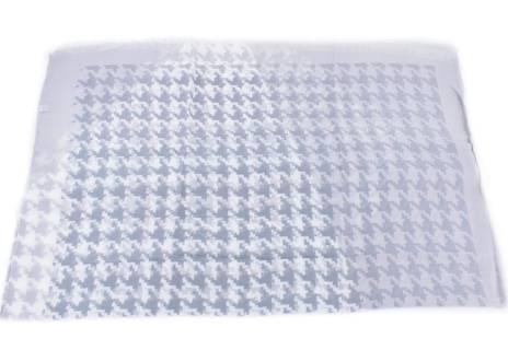 Vzorovaný šátek - šedá