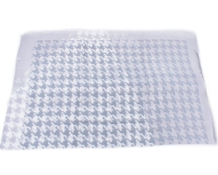 Vzorovaný šátek - šedá