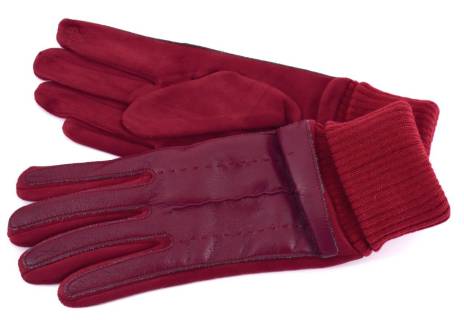 Dámské zateplené kožené rukavice Arteddy