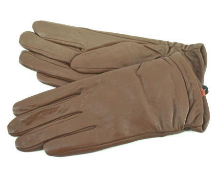 Dámské zateplené kožené rukavice