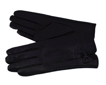 Dámské zateplené kožené rukavice Arteddy - černá(S)