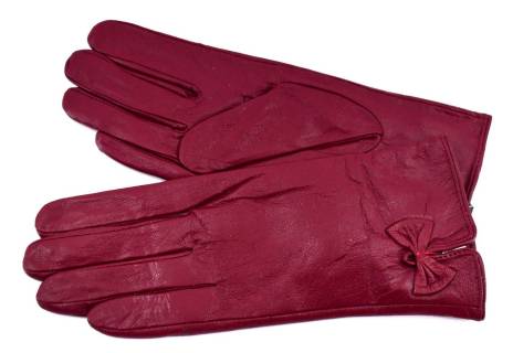 Dámské zateplené kožené rukavice Arteddy
