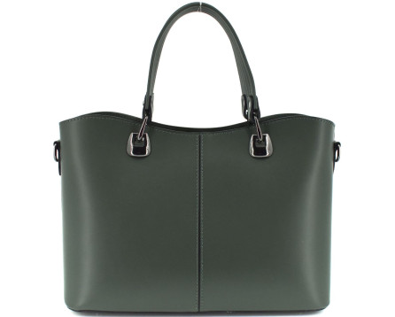 Dámská kožená kabelka Arteddy - tmavě zelená