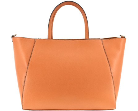 Moderní Shopper dámská kožená kabelka Arteddy - světle hnědá