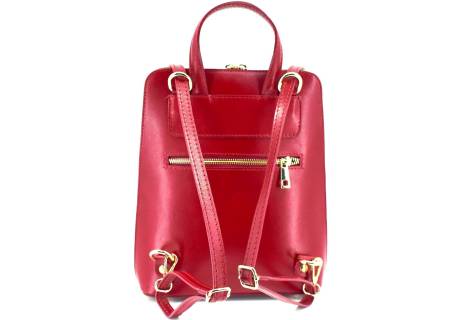 Dámský / dívčí kožený batoh a kabelka v jednom / Arteddy