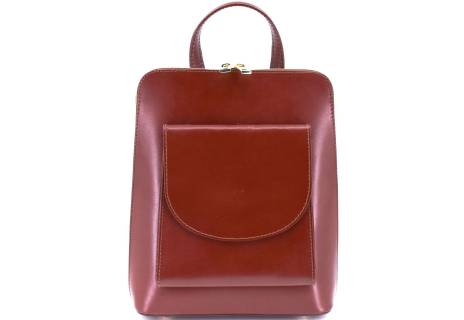 Dámský / dívčí kožený batoh a kabelka v jednom / Arteddy