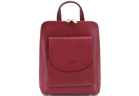 Dámský / dívčí kožený batoh a kabelka v jednom / Arteddy