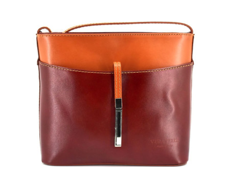 Dámská kožená kabelka crossbody Arteddy -hnědá/ camel
