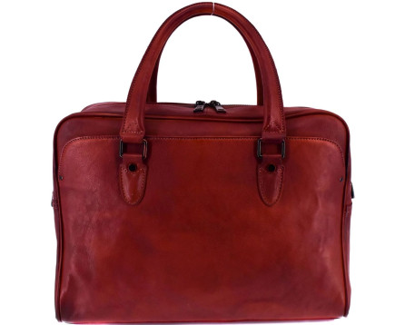 Kožená aktovka Arteddy - hnědá