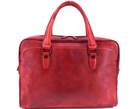 Kožená aktovka Arteddy - červená