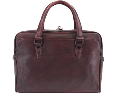 Kožená aktovka Arteddy - tmavě hnědá