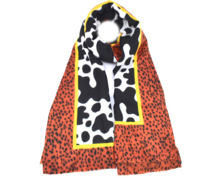 Modení dámská vzorovaná šála