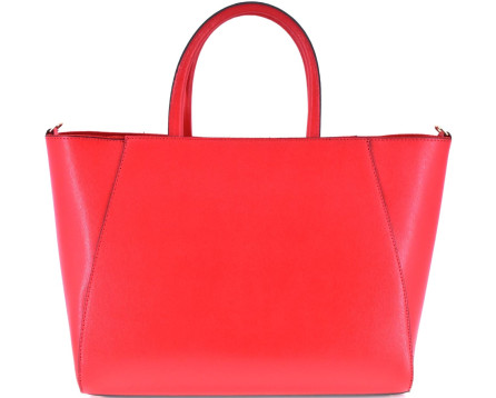 Moderní Shopper dámská kožená kabelka Arteddy - červená