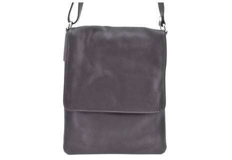 Dámská kožená crossbody kabelka s klopnou Arteddy