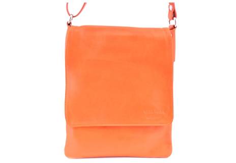 Dámská kožená crossbody kabelka s klopnou Arteddy