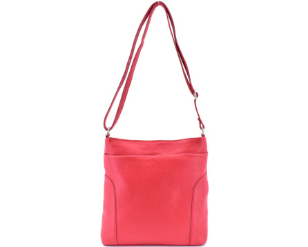 Dámská kožená kabelka crossbody Arteddy - červená