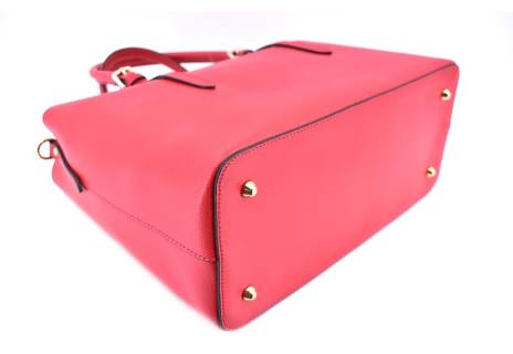 Dámská kožená kabelka shopper Arteddy - červená