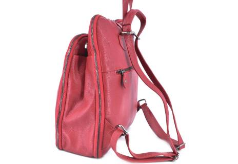 Dámský / dívčí kožený batoh a kabelka v jednom / Arteddy